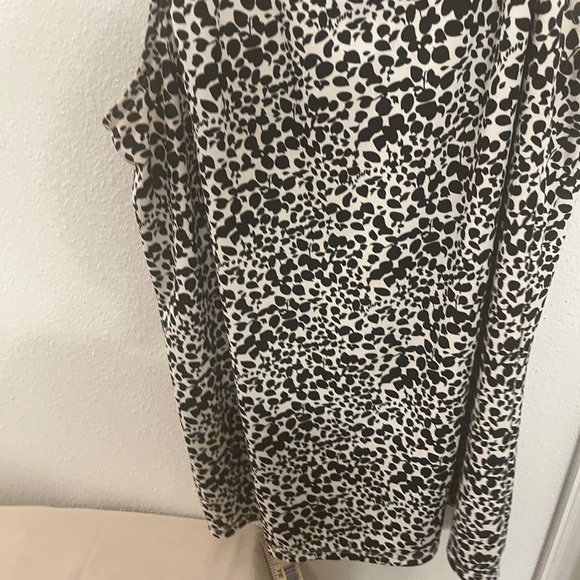 Talb's Black and White Leopard Print Sleeveless Top 3X - Picture 7 of 12